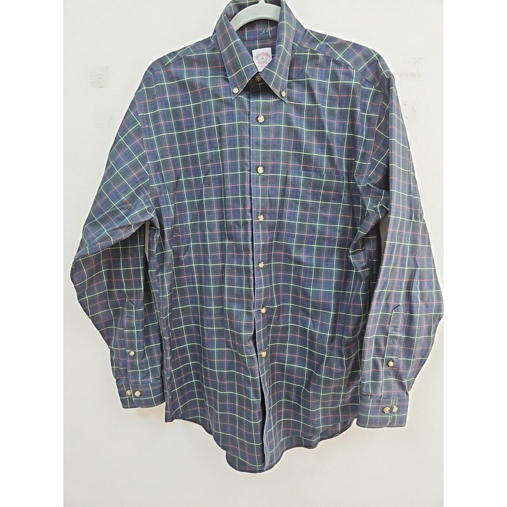 Brooks Brothers Mens Long Sleeve Button Down Shirt Size Med